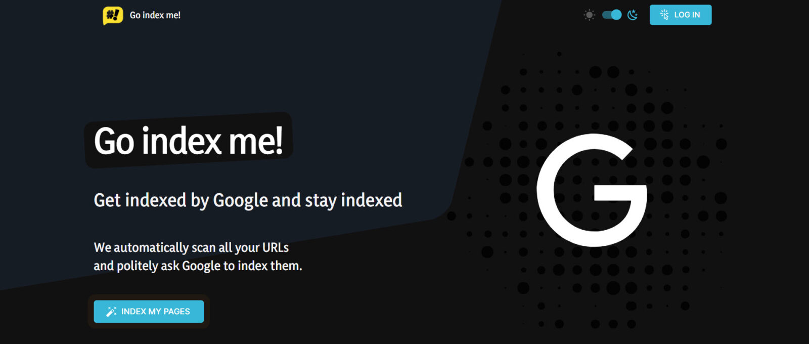 Google Indexing API - Go Index Me.