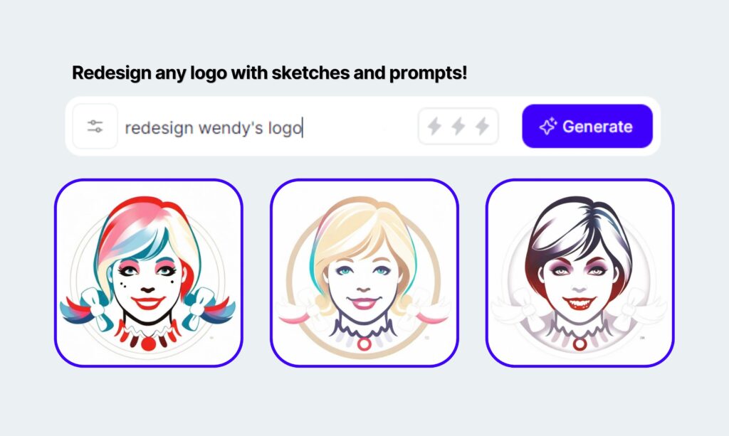 Redesign any logo with sketches and prompts using SketchLogoAI. 