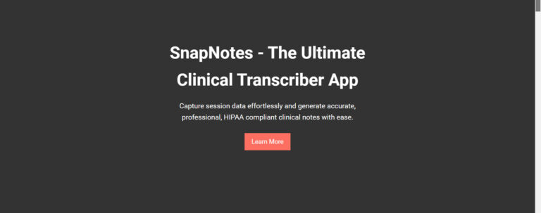 SnapNotes - Clinical Transcriber App